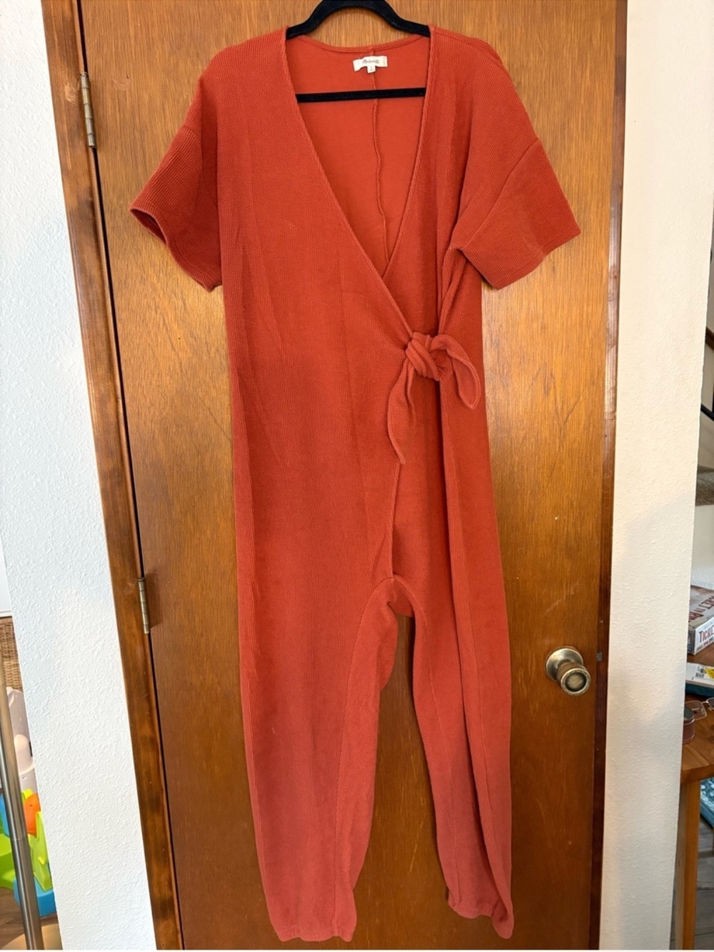 🤘🏻🧡🔥Madewell - Burnt Orange Wrap Romper - L